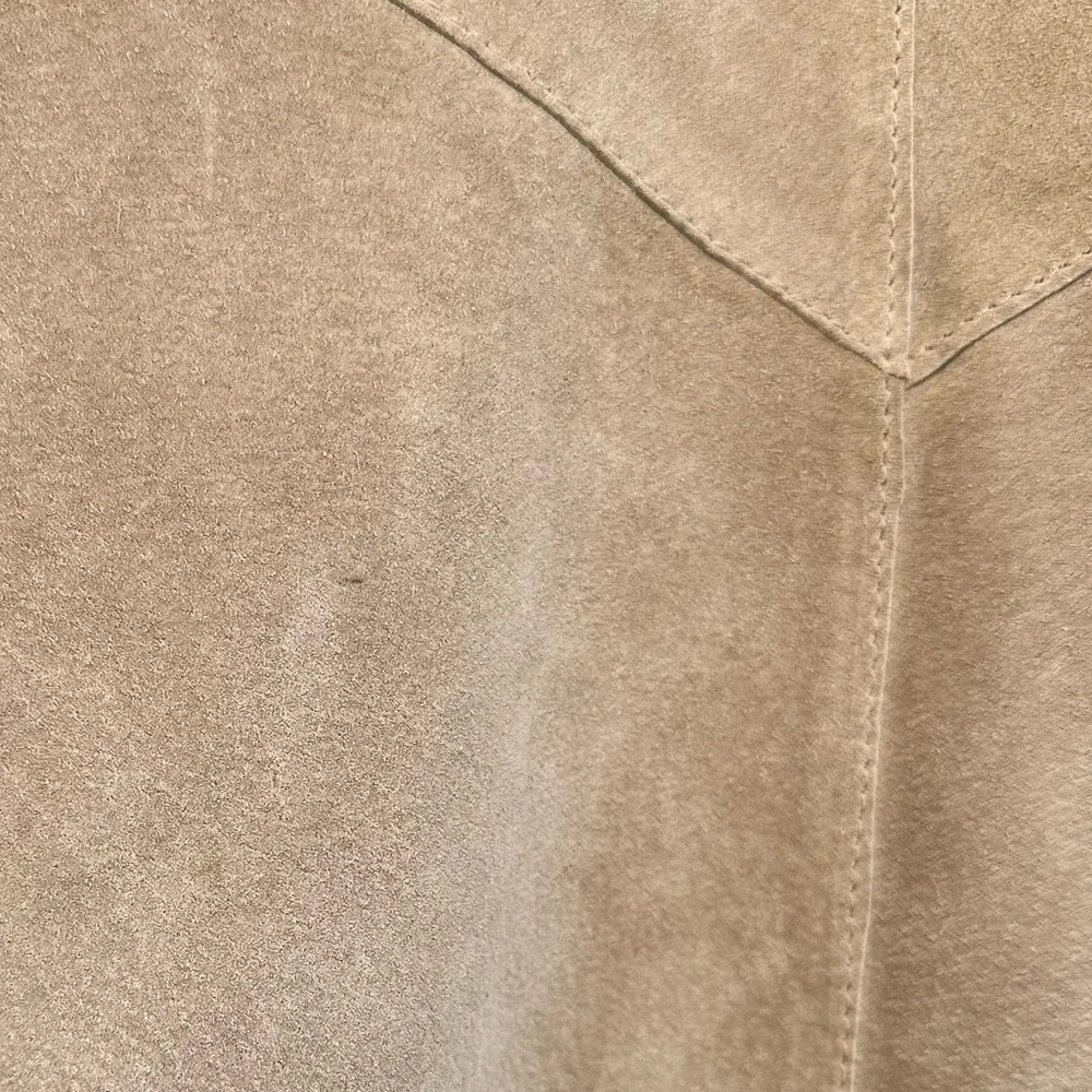 Y2K Vintage INC 100% Genuine Suede Leather Poncho/ Cape Top size S/M